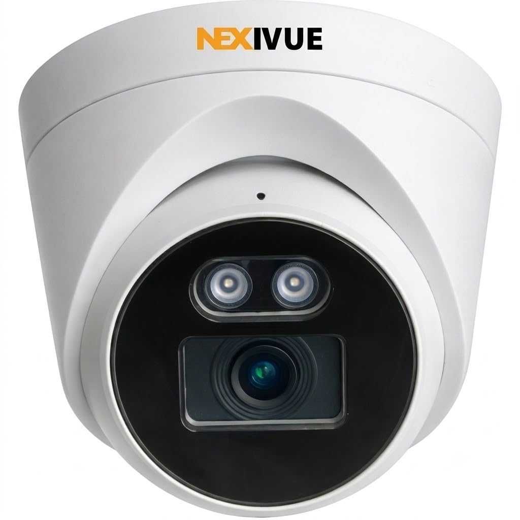 4MP Quad HD IP Dome Camera with Built-in Mic, 40M IR & Warm Light DuoVision
