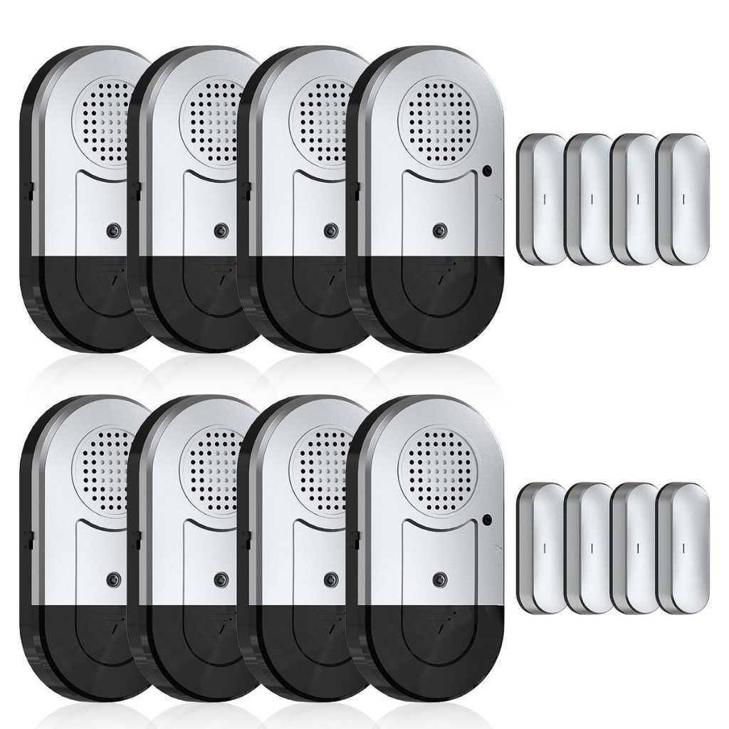 Sanjie Door Window Alarms When Opened, 8 Pack, Volume Control