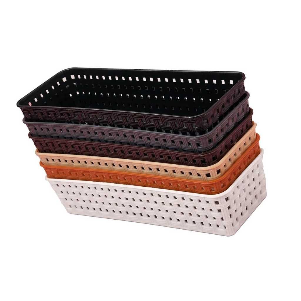 Organizer Tray Office Drawer Dividers Storage Bins – Multipurpose Desk Organizer (Pack of 6)