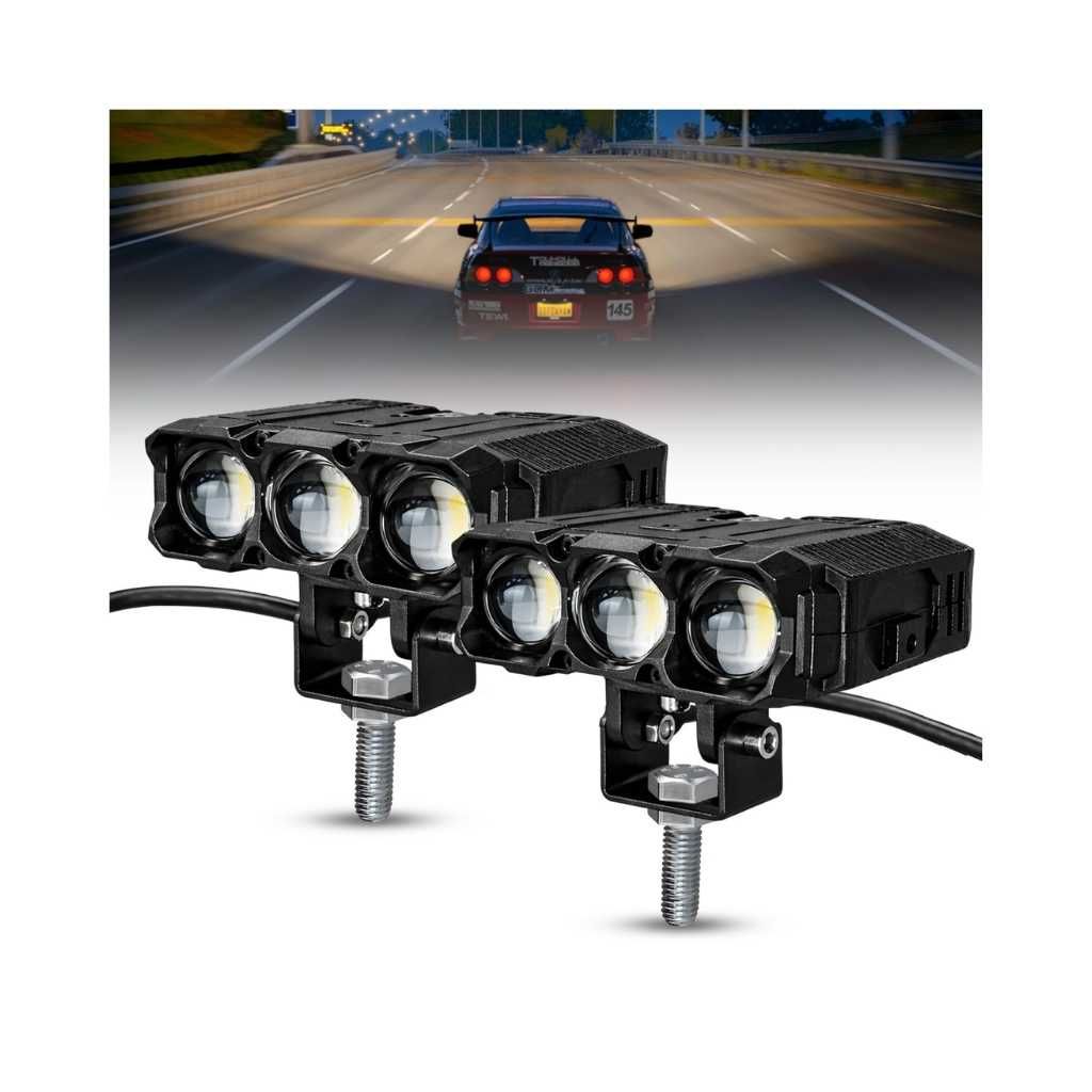 FABTEC Darkhunter 220W High Power Auxiliary Fog Light Set of 2