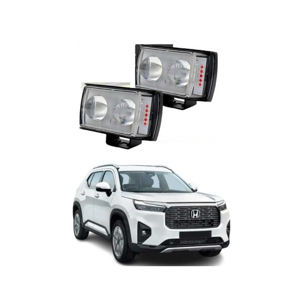 Dual LED Car Fog Lights with Projector Driving Lights for Honda Elevate