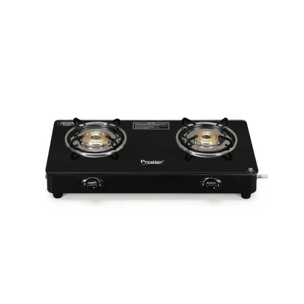 Prestige Iris Plus 2 Burner Auto Ignition Glass Top Gas Stove