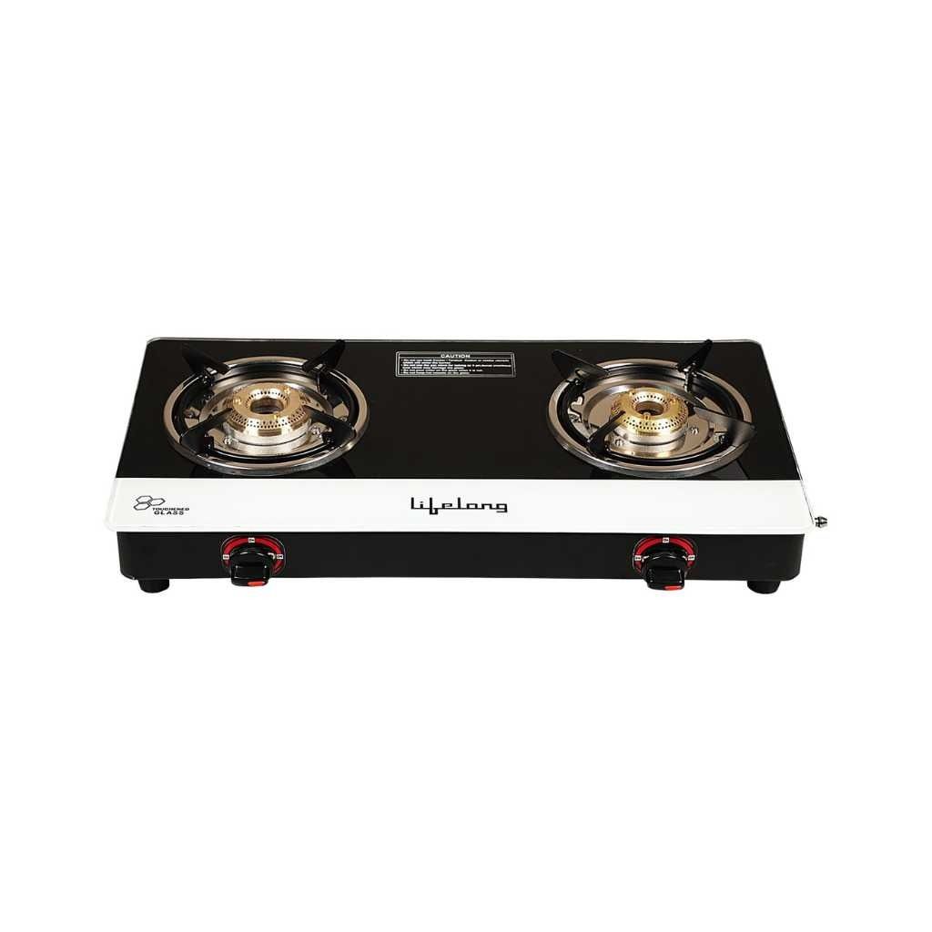 Lifelong Glass Top 2 Burner Gas Stove (LLGS211)