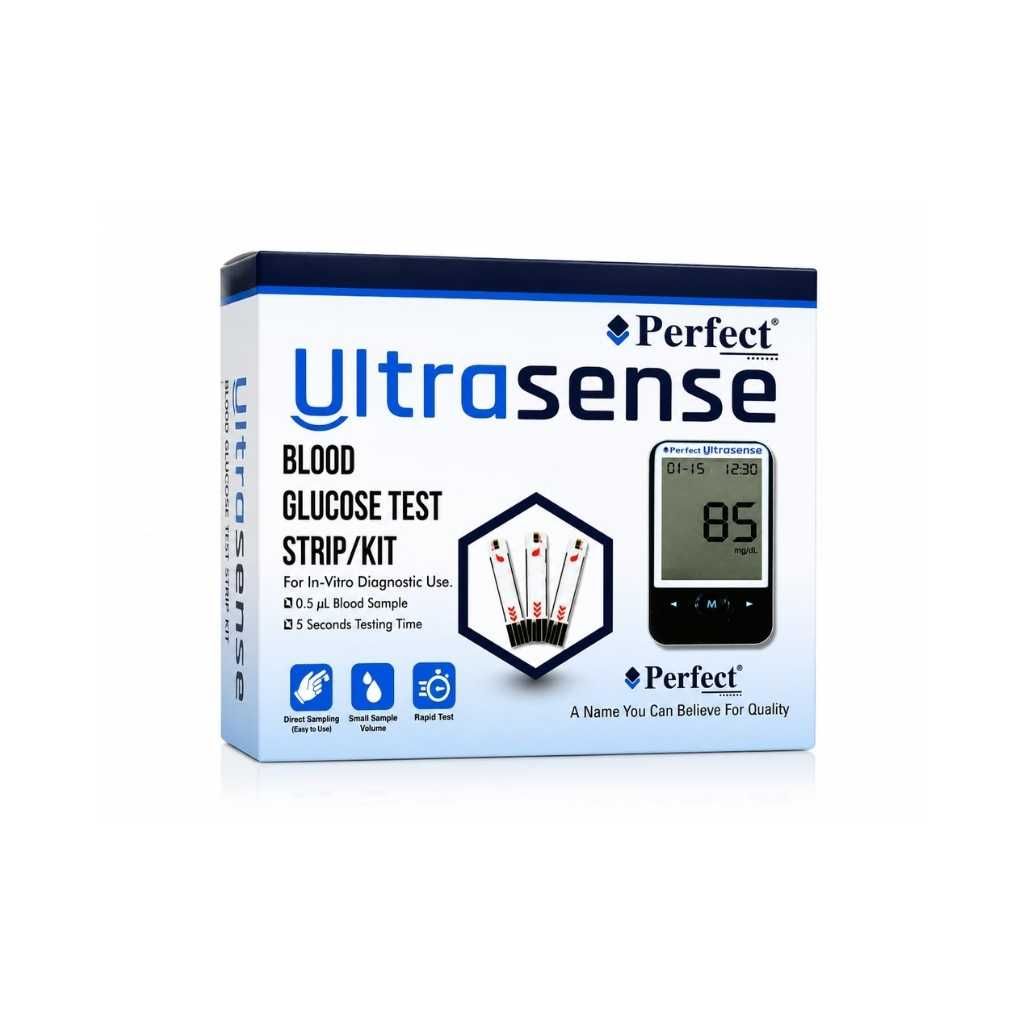 Perfect Ultrasense Glucometer 100 Testing Strips – Perfect UltraSense Blood Glucose Test Strips