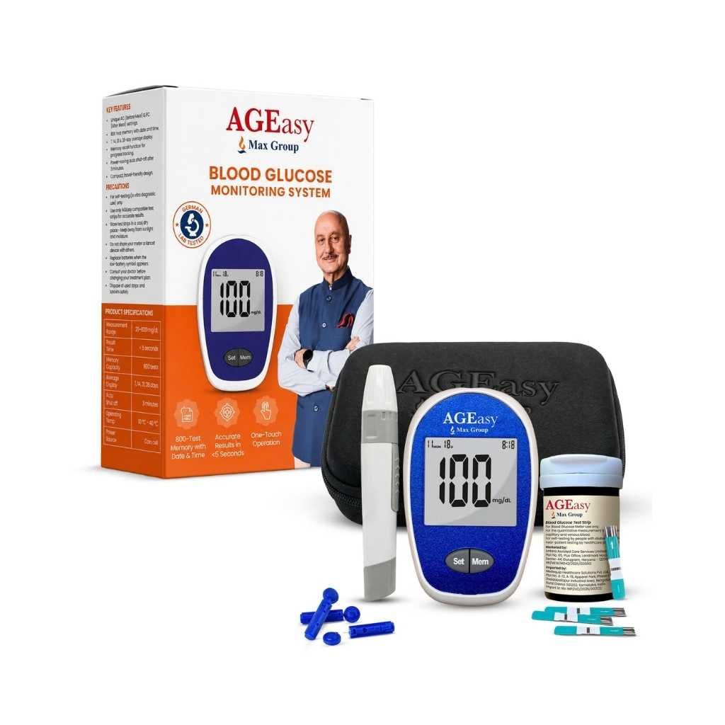 AGEasy (Max Group) Blood Glucose Monitor with 50 Strips