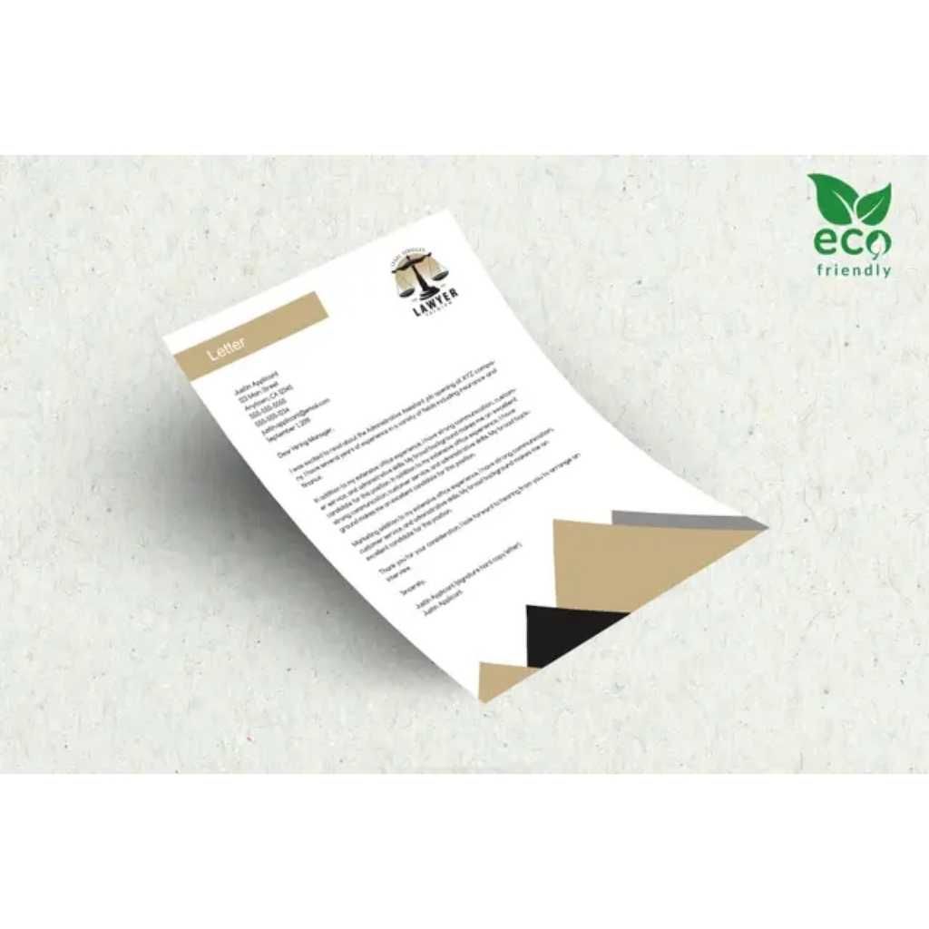 Eco-Friendly Letterheads