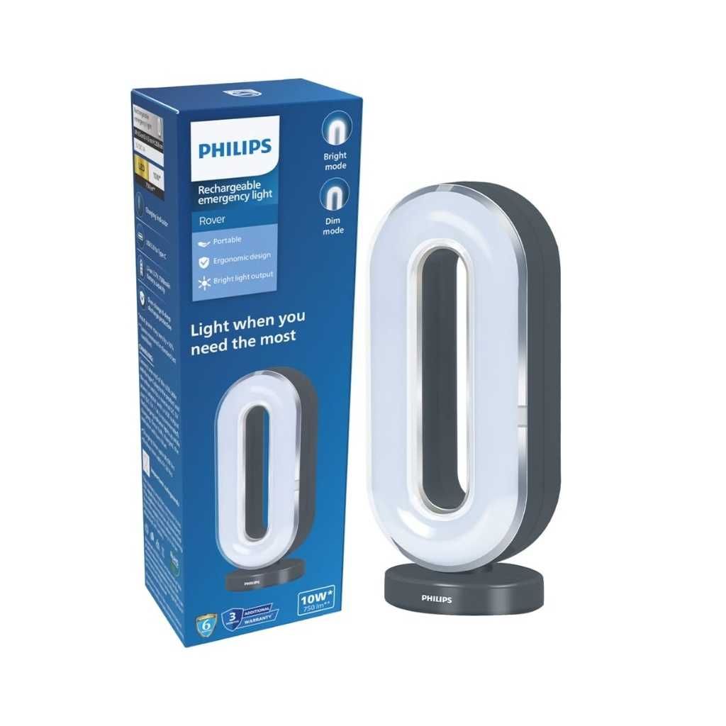 PHILIPS Rover 10W Rechargeable LED Emergency Light