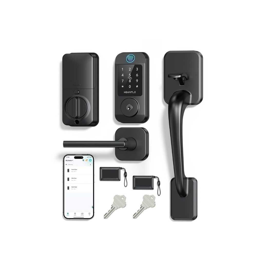 HEANTLE Wi-Fi Smart Front Door Lock Set
