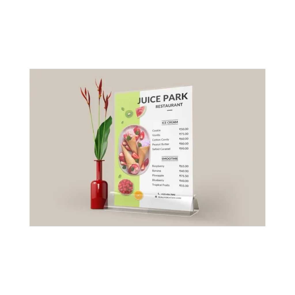 Flat Menu Cards
