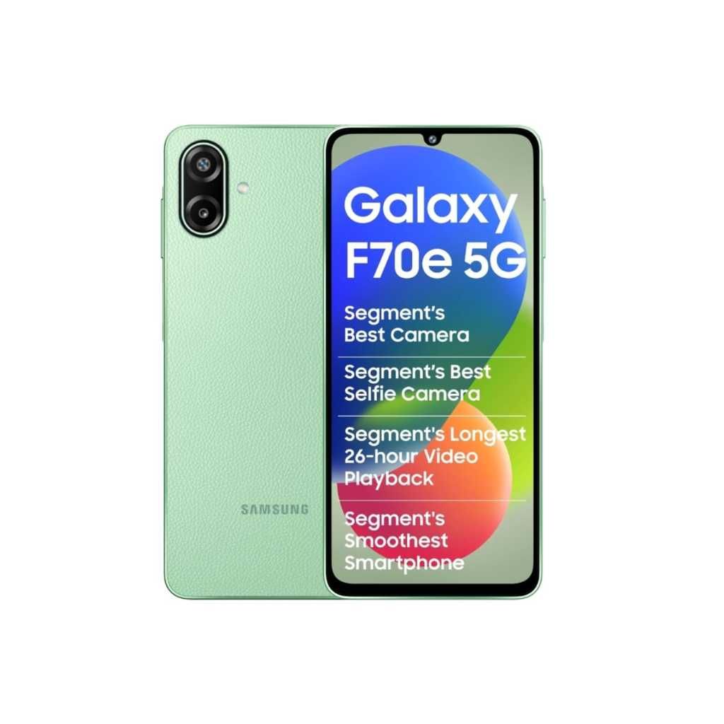 Samsung Galaxy F70e 5G (Limelight Green, 4GB RAM, 128GB Storage)