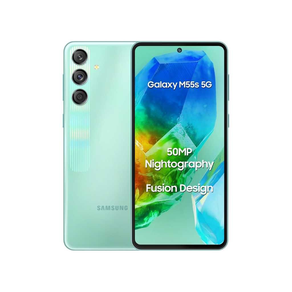Samsung Galaxy M55s 5G (Coral Green, 8GB RAM, 128GB Storage)