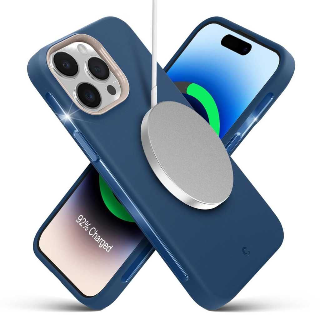 Spigen Cyrill UltraColor Mag Case for iPhone 14 Pro (Blue Navy Coast, TPU + Polycarbonate Back Cover)