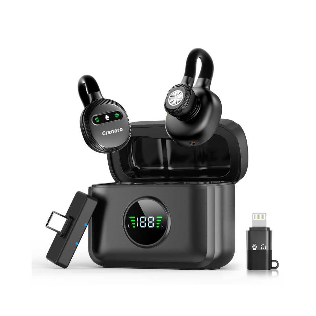 GRENARO Lavalier Wireless Mic for YouTube (Hidden Design Version)