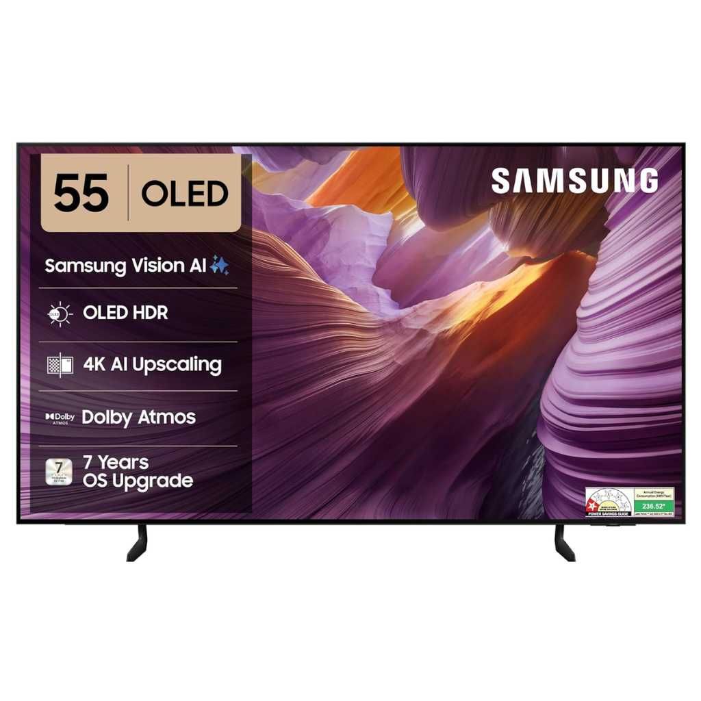 Samsung 138 cm (55 inches) 4K Ultra HD Smart OLED TV QA55S85FAELXL