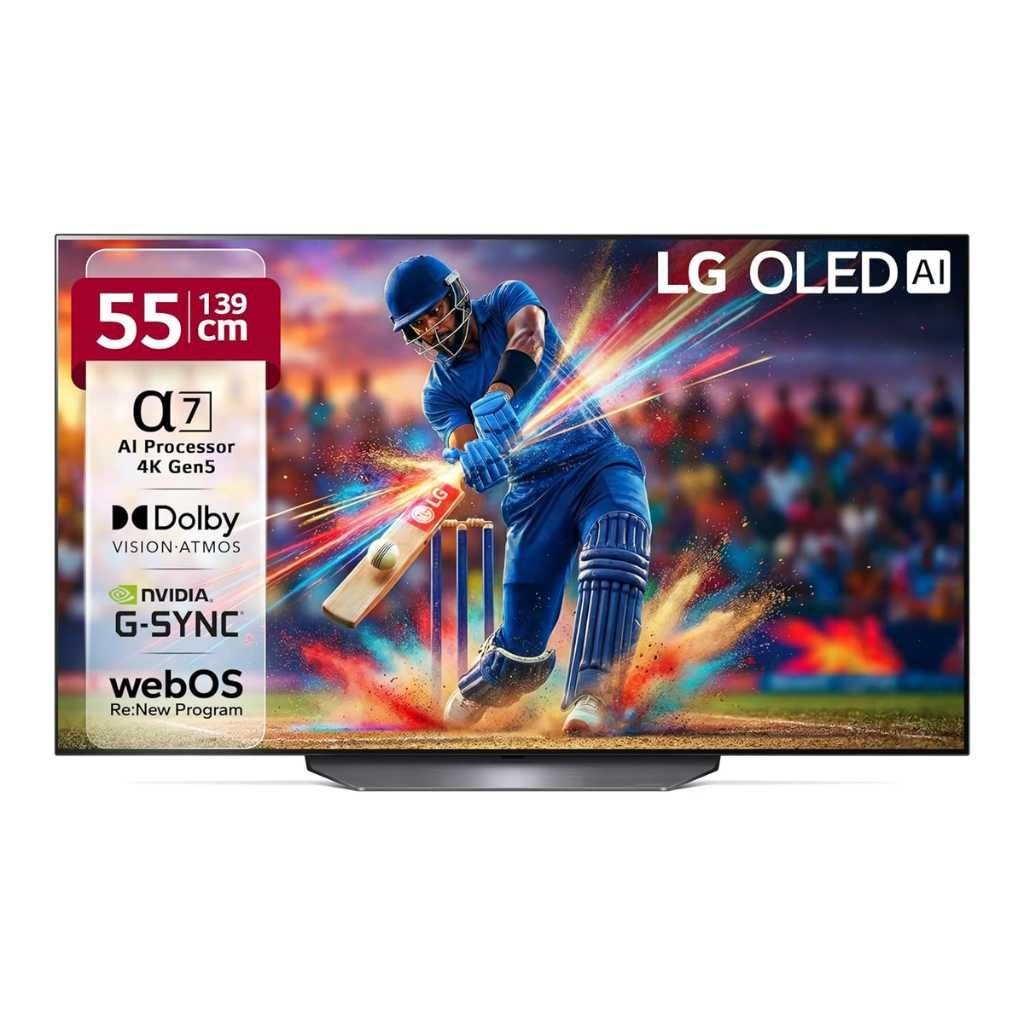 LG 139 cm (55 inches) OLED B2 AI Series 4K Ultra HD Smart webOS TV (55B2PSA)