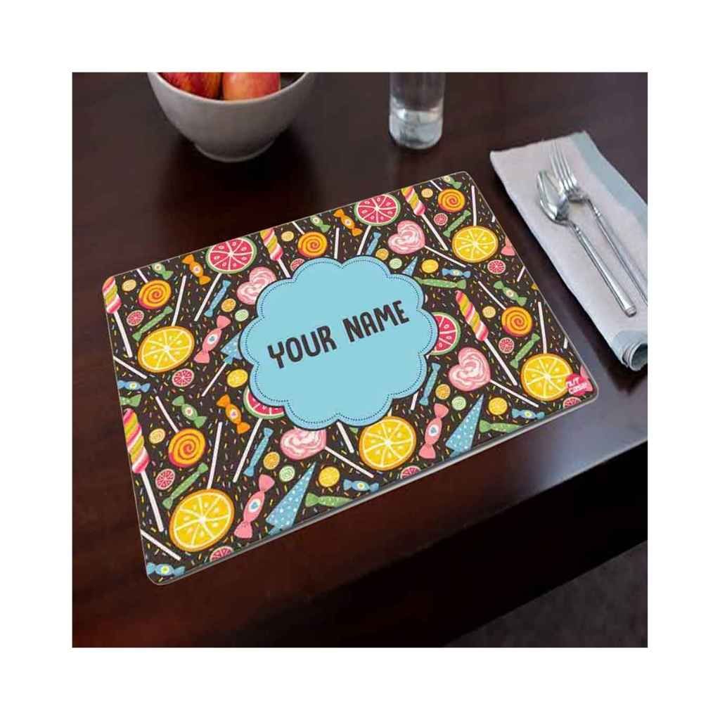 Personalised Return Gifts for Birthday Party Table Mats - Lemon & Candy