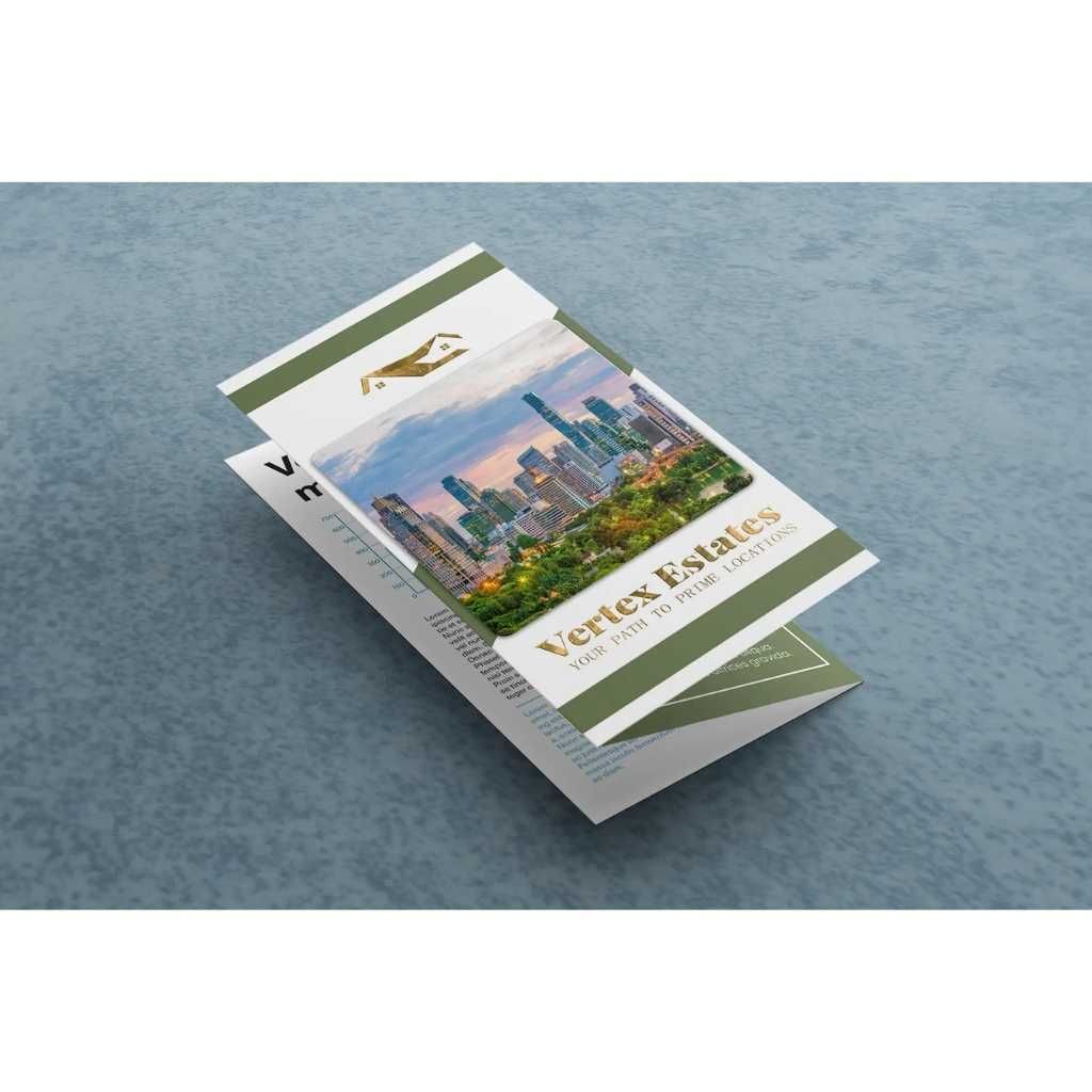 Tri Fold DL 300 GSM Premium Paper Brochure