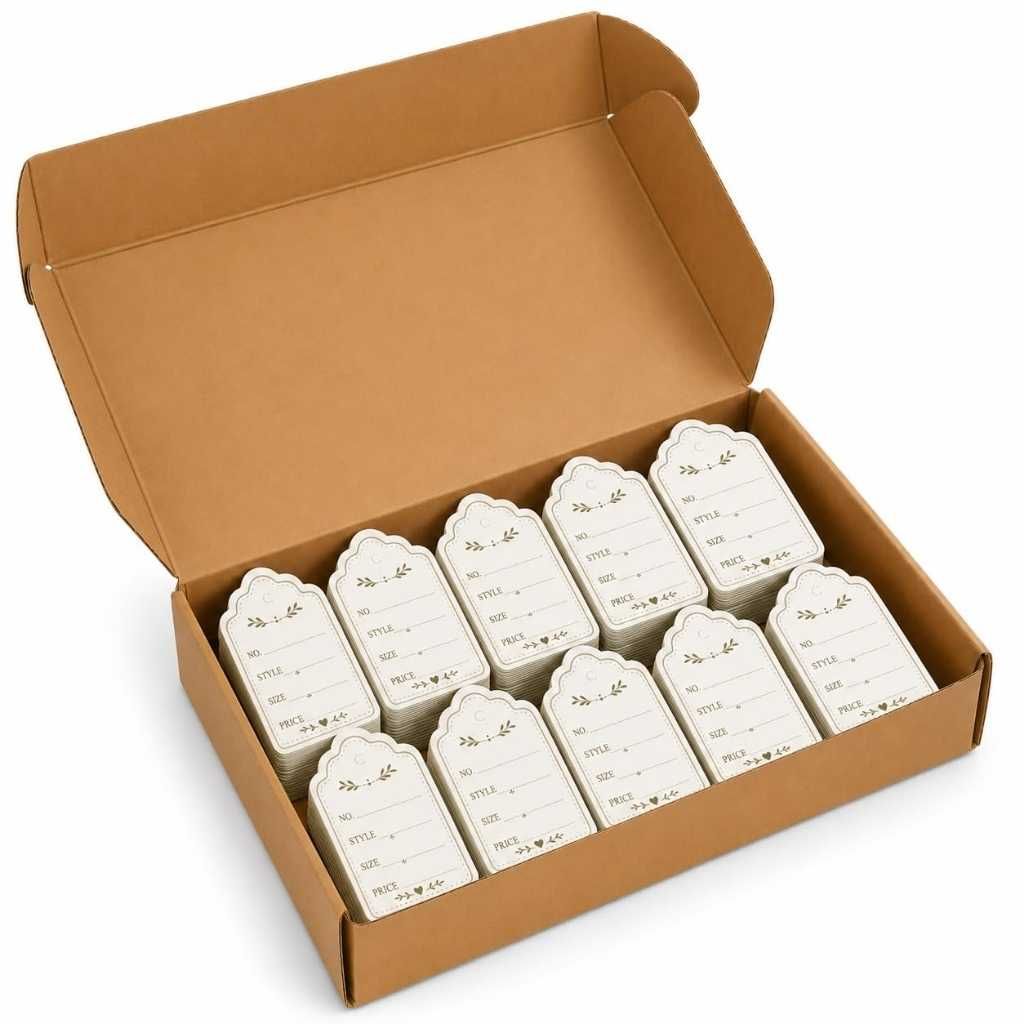 Festiko® 50 Pcs Decorative Price Tags with Pre-Punched Hole