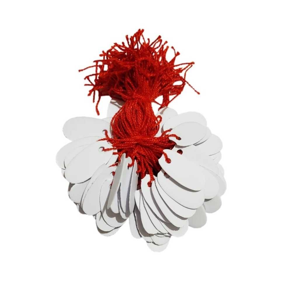 Paper Price Tag Tie Label for Jewellery, Clothing & Retail Display – Pack of 200 Pcs