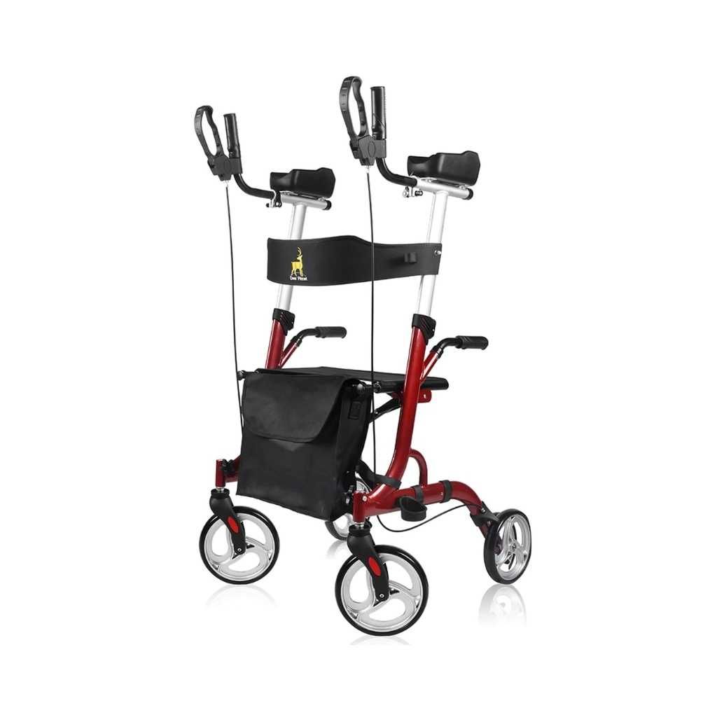 Entros Upright Stand-Up Folding Rollator Walker