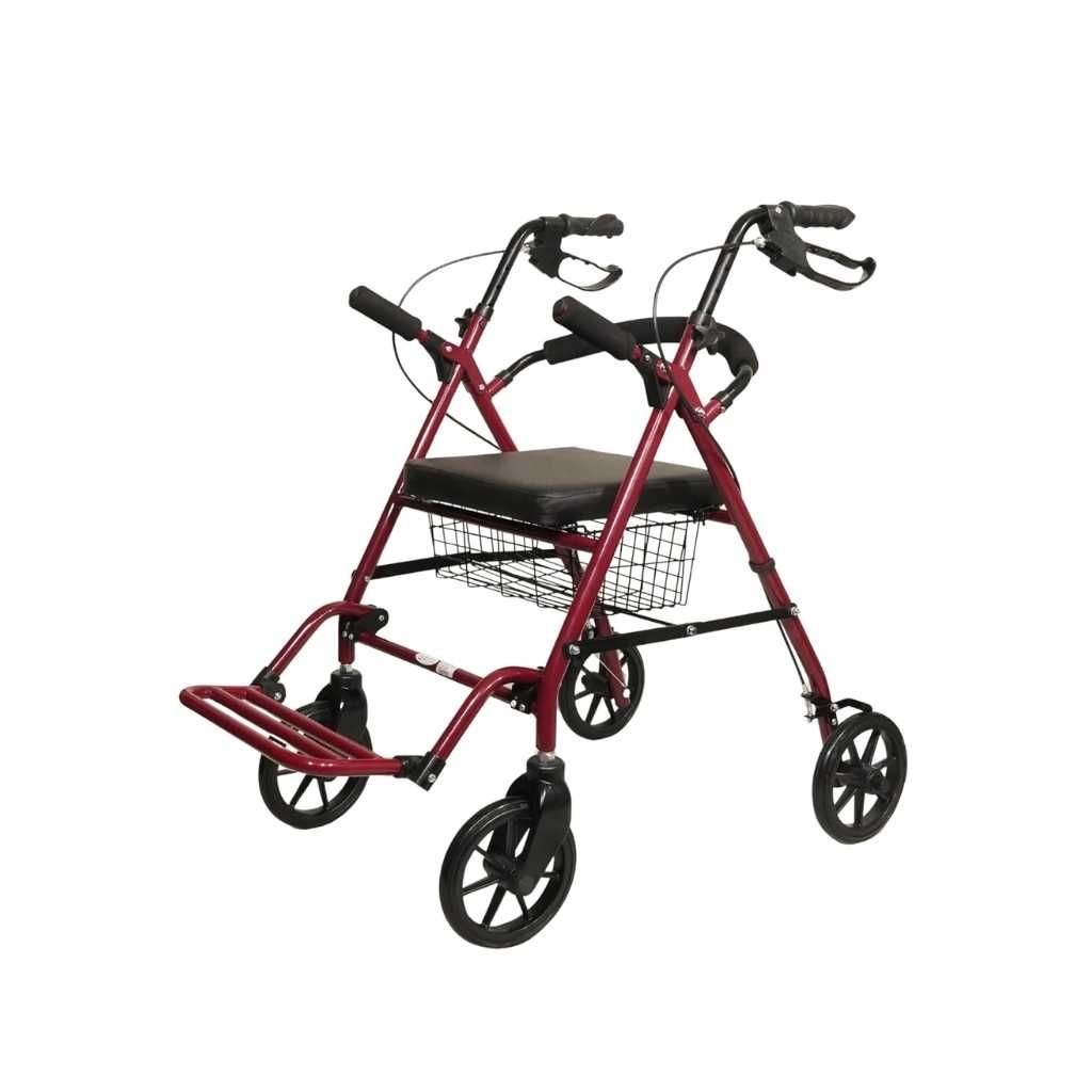 Entros Premium Aluminum Rollator Walker with Seat & Wheels