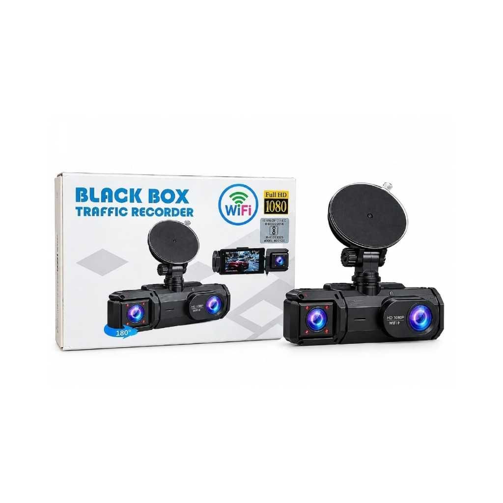 Guptavision 3 Channel Car Dash Camera 1080P Full HD with Front, Cabin & Rear Cameras