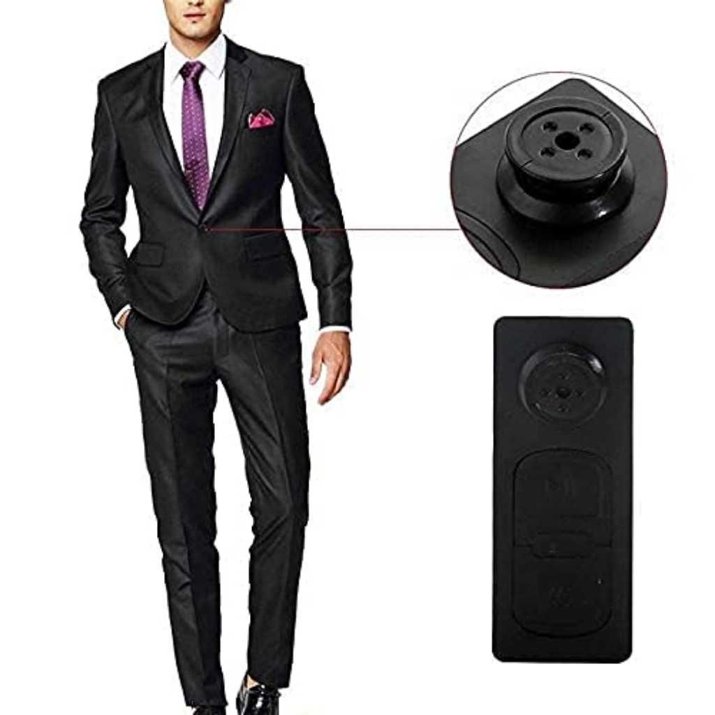 TECHNOVIEW Spy Mini Hidden Camera in Button Portable Video and Audio Recorder 720p HD