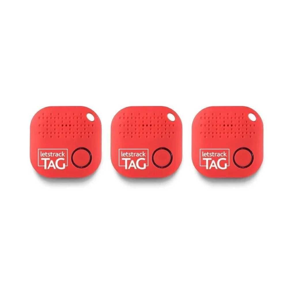 LETSTRACK Item Finder Bluetooth Tracker (Red)