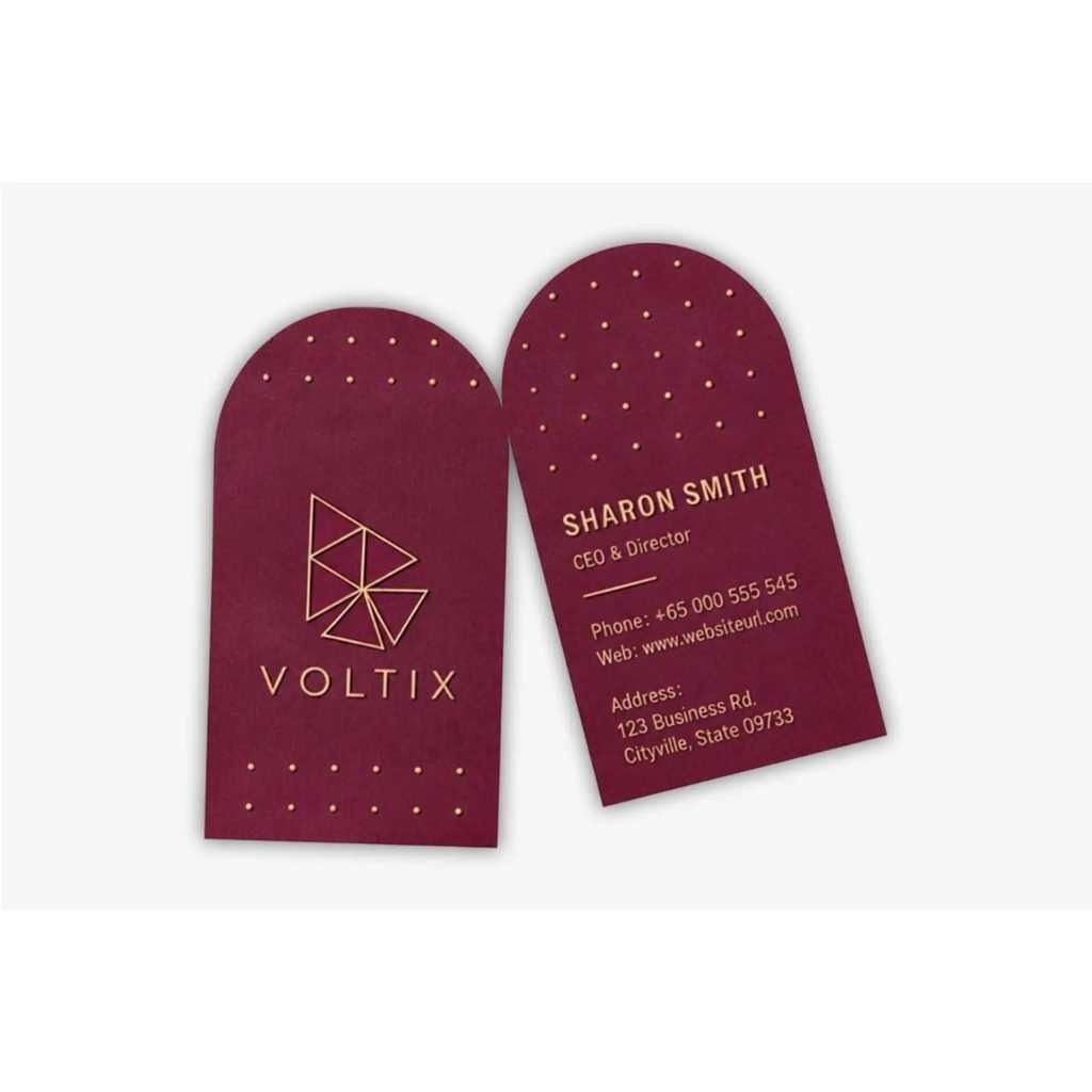 U-Shape Visiting Cards 3.5 × 2 Inches