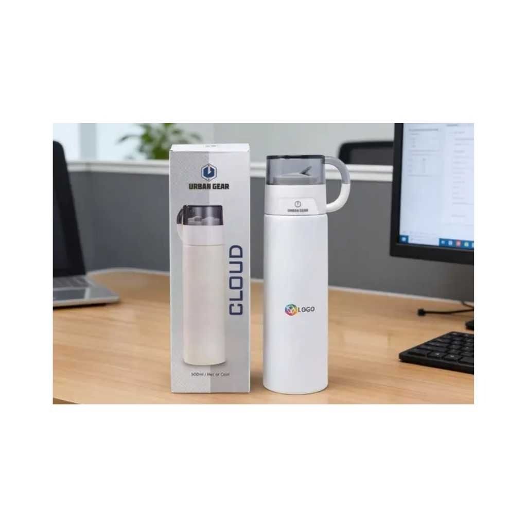 Lanky Hot & Cold Sipper - White