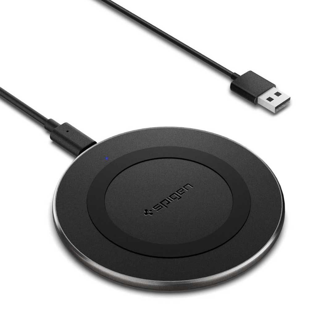 Spigen 15W Wireless Charger Fast Charging Pad (PF2104) – Black