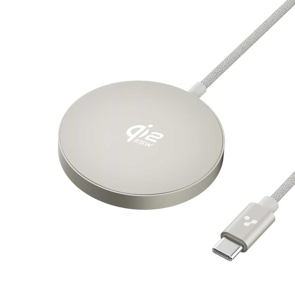 Ambrane AerosynQ 2 25W Qi2.2 MagSafe Wireless Charger – Titanium