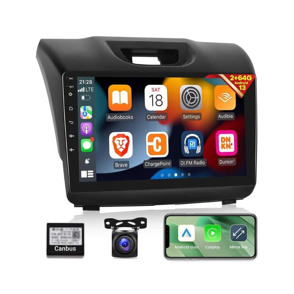 EKAT [2G+64G] Car Radio for Isuzu DMAX / Chevrolet Trailblazer / Holden S10 Colorado 2015–2018