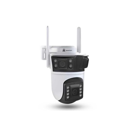 ApnaCam 5MP 3-Lens Screen Outdoor Smart WiFi CCTV Camera