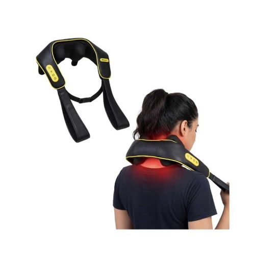 Boldfit Electric Cordless Shiatsu Neck Shoulder Massager with Heat
