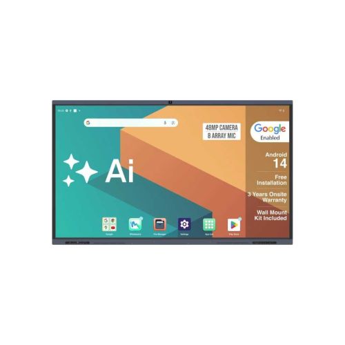 BIG VUE Pluss 55 Inch Android 14 Smart Interactive Television All-in-1 Digital Panel Board