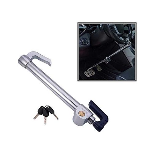 Autobizarre Anti-Theft Heavy Duty Double Protection Steering Wheel Lock