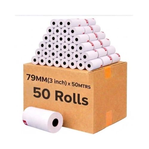 NPI Thermal Paper Roll 79mm x 50m (3 Inch) – 50 GSM BPA Free