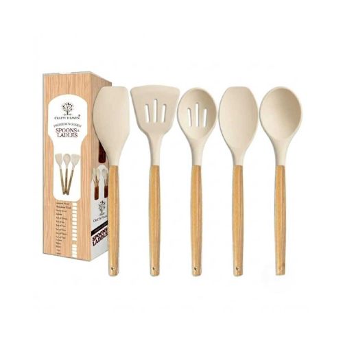 Silicone Spatulas & Ladle Cooking Set