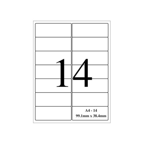 True-Ally A4 Size White Self Adhesive Label Sticker