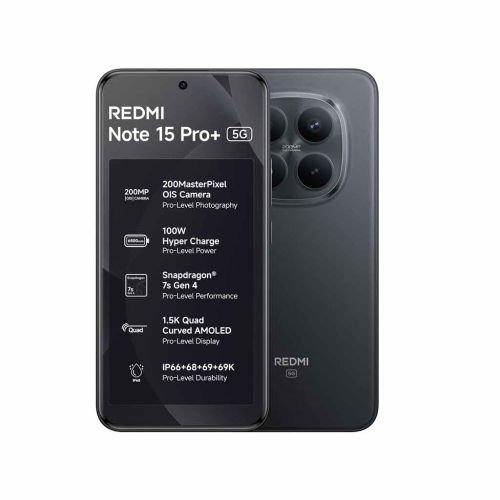 REDMI Note 15 Pro+ 5G (Carbon Black, 8GB + 256GB)