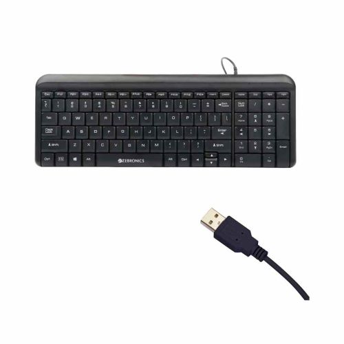 Zebronics Zeb-Glide USB Wired Multimedia Keyboard