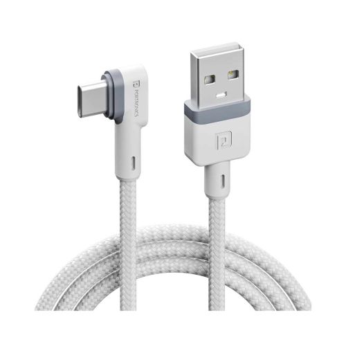 Portronics Konnect L POR-1403 Fast Charging 3A Type-C Cable (1.2 Meter, White)