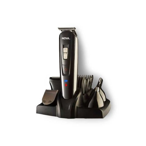 Nova NG 1151 All-in-One Waterproof Corded & Cordless Hair Trimmer Grooming Kit for Men (Black)