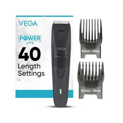 Vega Power Lite Beard Trimmer for Men (VHTH-38, Black)