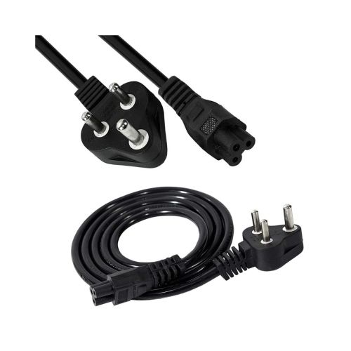 Storite 1.5M Black 3 Pin Laptop Power Cable 18AWG