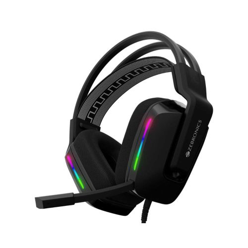 ZEBRONICS Havoc Premium Wired Gaming Over-Ear Headphones with Mic (Black)