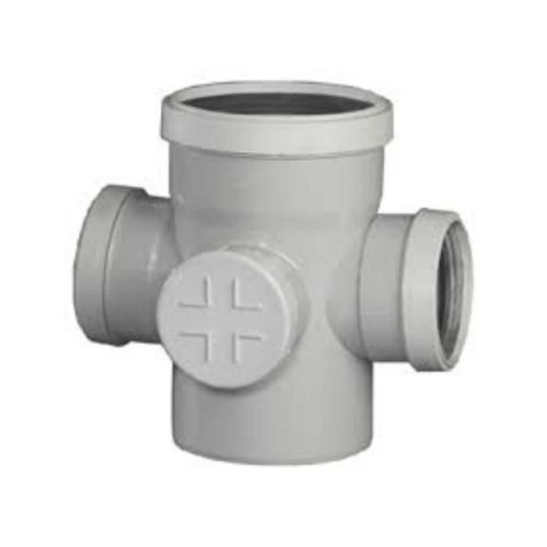 Ajay Pipes – SWR Fittings – Cross Tee with Door – 4 Inch (110 mm) Dia