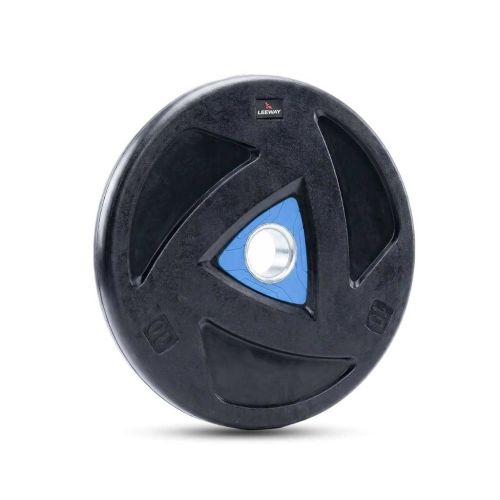 LEEWAY Rubber Weight Plates for Home Gym (10kg x 2)