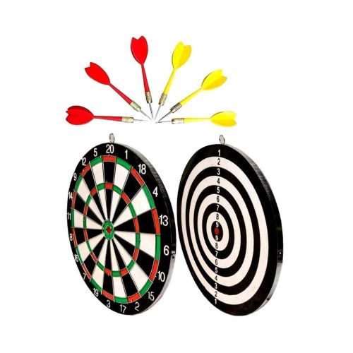Latest Wooden 17 Inch Double Faced Tournament Bristle Dartboard Game